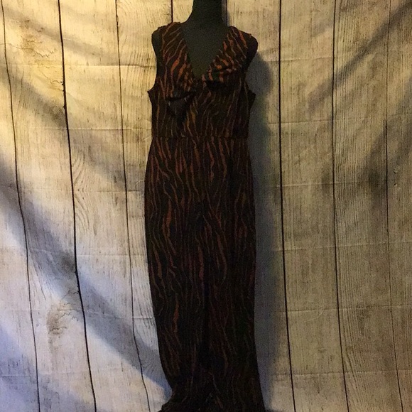 Charming Charlie Pants - NWT Animal Print Jumpsuit by Charming Charlie XL
